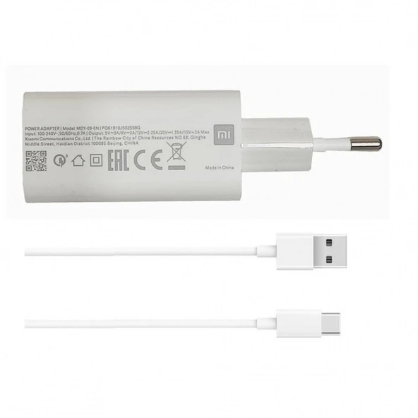 Xiaomi Mdy-09-En Note 10 / 10 Pro 30W Type C Şarj Cihazı Aleti ürün görseli 1