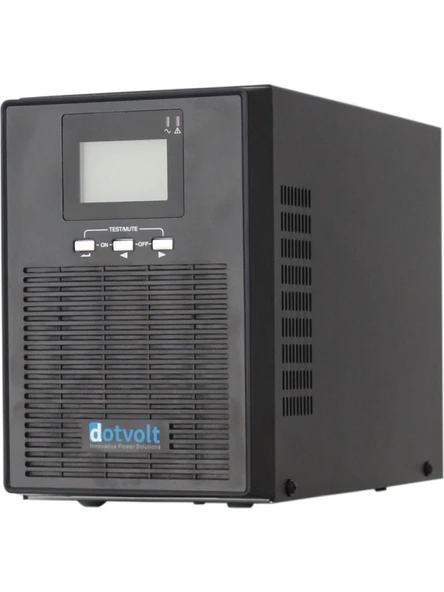 DotVolt 1 KVA / 900 W 1/1F LCD Tower Online Güç Kaynağı UPS 2 x 12V 9A ürün görseli 1
