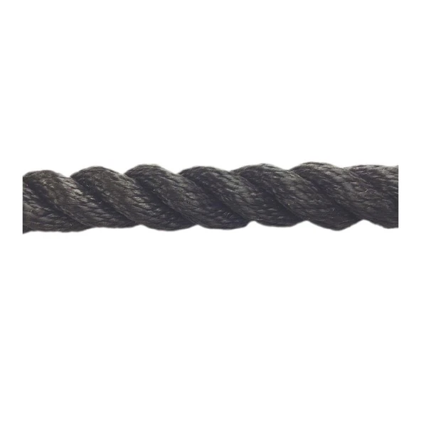 Dolphin Rope Polyester Halat 3 Kollu 20 Mm Siyah ürün görseli 1