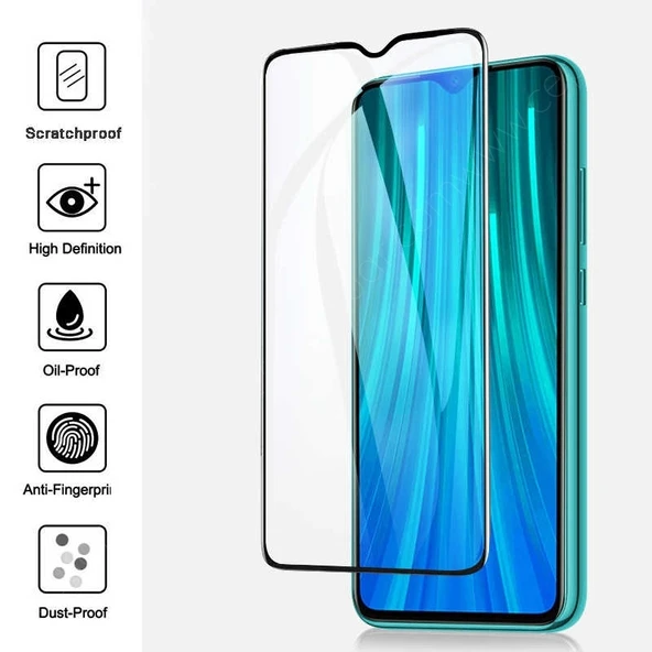 Xiaomi Redmi 9A Tam Kaplayan Kırılmaz Cam Koruyucu 5d 9d Siyah ürün görseli 1