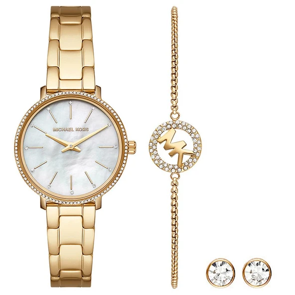 MK1065SET Michael Kors Bayan Kol Saati-Bileklik-Küpe Set ürün görseli 1