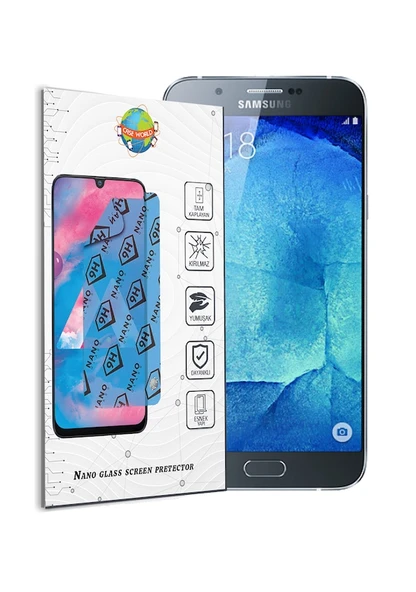 Samsung A8 Uyumlu Ekran Koruyucu Nano Esnek Micro Temperli Kırılmaz Cam Ekran Koruyucu ürün görseli 1