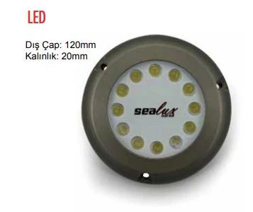 Sealux Su Altı Aydınlatma 12Led ,Beyaz 12-24V 36W ürün görseli 1