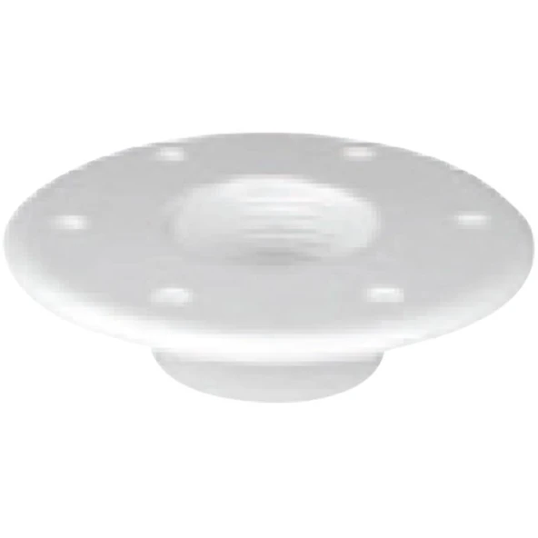 Table Bottom Plate, Flushmount, Ø190mm-Η.10mm, White ürün görseli 1