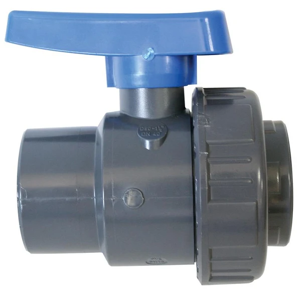 Ball Valve 3/4", Single Union BSPT, Plastic, Grey ürün görseli 1