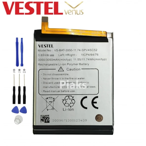 Vestel Venüs Z10 Pil Batarya ve Tamir Seti Vs-Bat-3050 ürün görseli 1