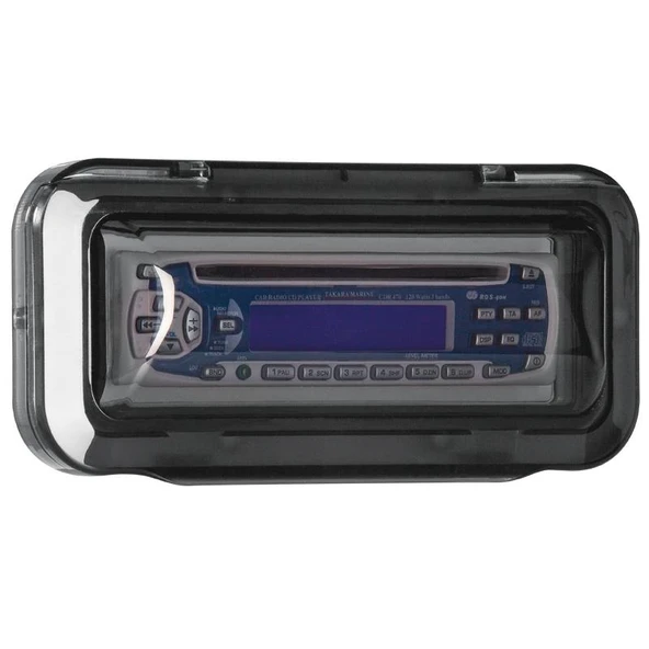 Univ.Case Cover f/ Radio/CD , Curved, Smoked Transparent ürün görseli 1