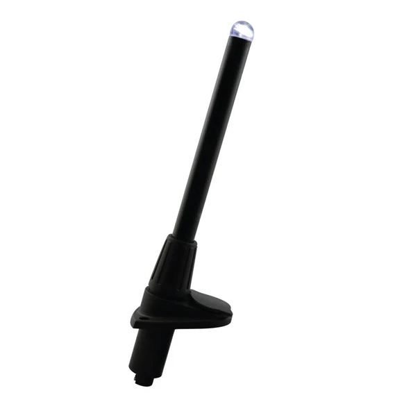 MICRO LED Işıklı Direk Soketli 25cm, Beyaz Işık, Siyah ürün görseli 1