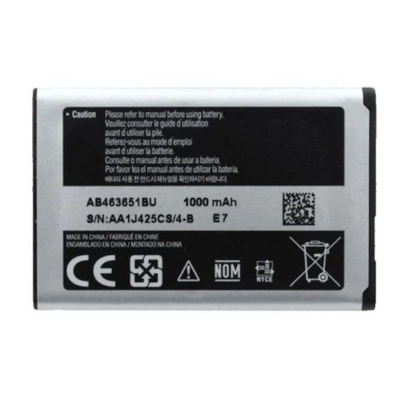 Samsung L700 S5600 S5603 S5610 Batarya Pil Ab463651Bu ürün görseli 1