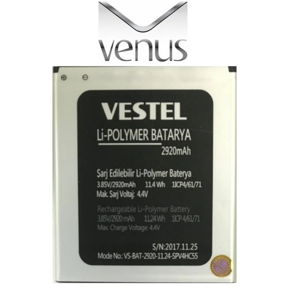 Vestel Venüs V3 5530 Pil Batarya Vs-Bat-2920-11.24 İthal ürün görseli 1