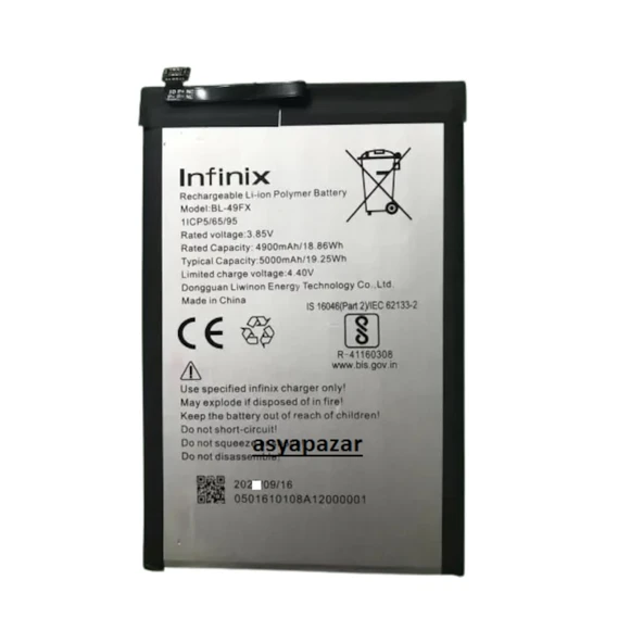 Infinix Hot 9 - Hot 9 Play Pil Batarya Bl-49Fx Hot9 Pil ürün görseli 1