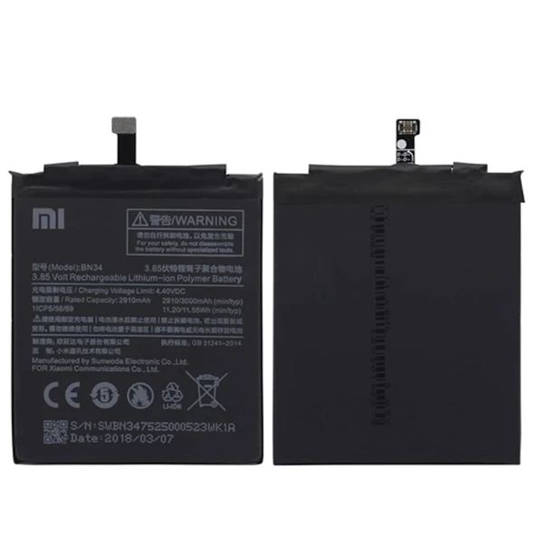 Xiaomi Redmi 5A Bn34 Batarya Pil ürün görseli 1
