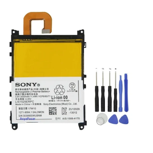 Sony Xperıa Z1 Pil Batarya L39H Lıs1525Erpc ve Tamir Seti ürün görseli 1