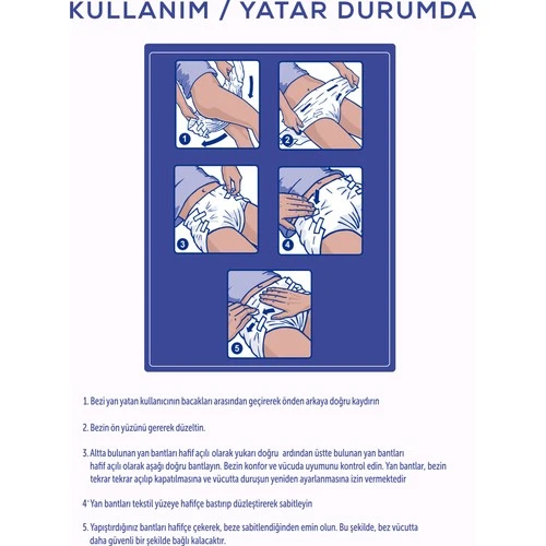 Moly Bel Bantlı Hasta Bezi Large 30'lu - Resim 3