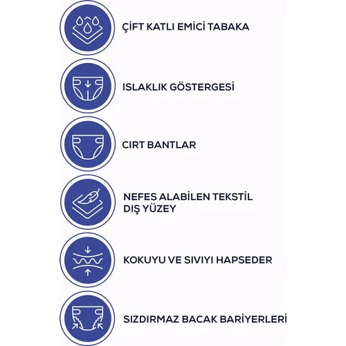 Moly Bel Bantlı Hasta Bezi Large 30'lu ürün görseli 1