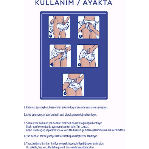 Moly Bel Bantlı Hasta Bezi Large 30'lu - Resim 4