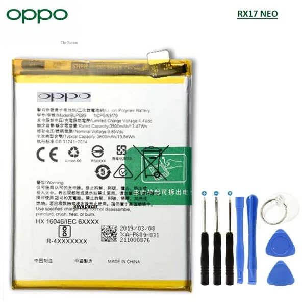 Oppo Rx17 Neo Pil Batarya Blp689 + Tamir Seti ürün görseli 1