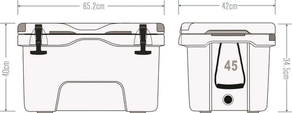 IcePeak Aden Plus Buzluk 45 Litre - Resim 3
