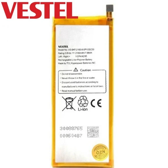 Vestel Venüs V3 5070 Pil Batarya 1700 Mah ürün görseli 1