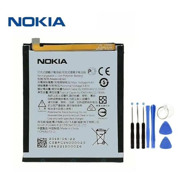 Nokia X6 2018 6.1 Plus Pil Batarya ve Tamir Seti He342 ürün görseli 1