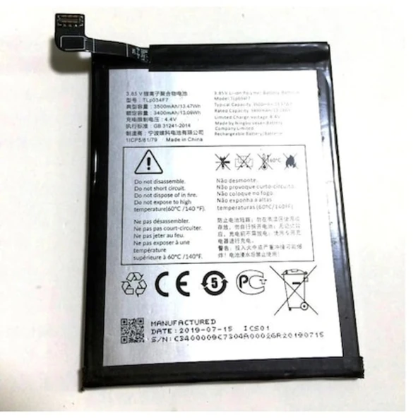 Alcatel 3 2019 5053Y 5053K 5039D Pil Batarya Tlp034F1 ürün görseli 1