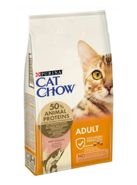 Cat Chow Somonlu Yetişkin Kedi Maması 1,5 KG Açık Mama ürün görseli 1