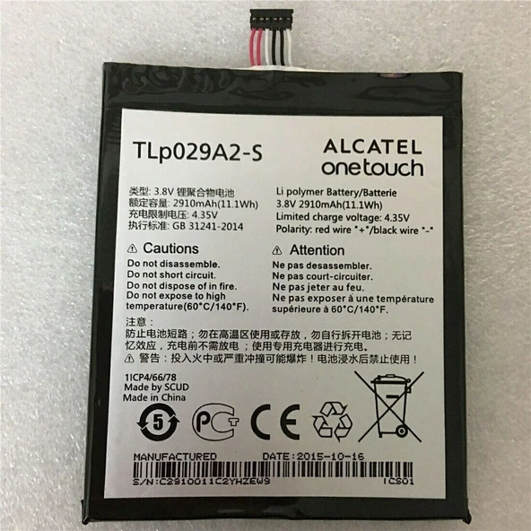 Alcatel One Touch Pop 3-3.5 Pil Batarya Tlp029Aj ürün görseli 1