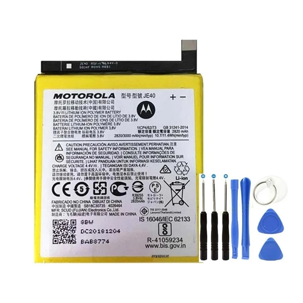 Motorola P30 Play Xt1952 Je40 Pil Batarya ve Tamir Seti ürün görseli 1