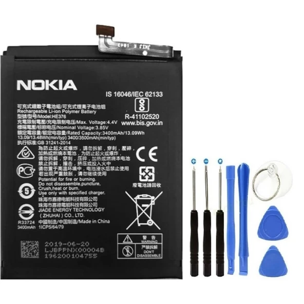 Nokia 3.1 Plus Batarya Pil He376 + Tamir Seti ürün görseli 1