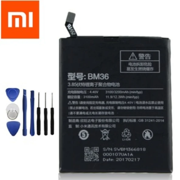 Xiaomi Mi5S Pil Batarya Bm36 ve Tamir Seti ürün görseli 1