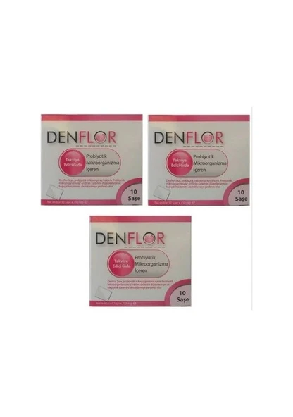 Denflor Probiyotik 10 Saşe 3'lü ürün görseli 1