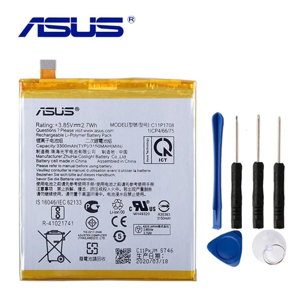 Asus Zenfone 5 2018 Ze620Kl-Zs620Kl C11P1708 Batarya Pil+Tamir S ürün görseli 1