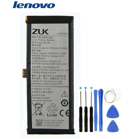 Lenovo Zuk Z2 Z213 Pil Batarya ve Tamir Seti Bl268 ürün görseli 1