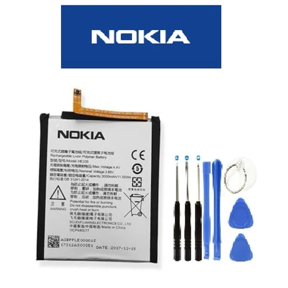 Nokia 6 N6-2017 Batarya Pil He335 3000 Mah ürün görseli 1