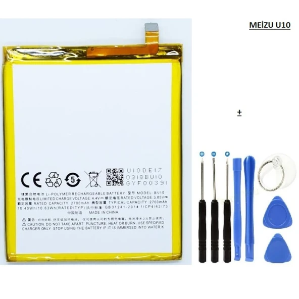 Meizu U10 Pil Batarya Bu10 ve Tamir Seti ürün görseli 1