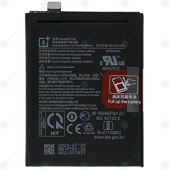 OnePlus Nord 5G 5AC2001/AC2003 Pil Batarya BLP785 ürün görseli 1
