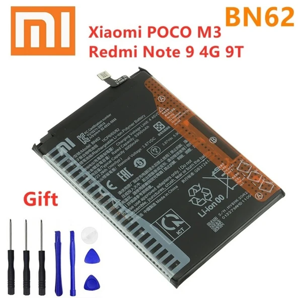 Redmi Note 9 Pil Batarya Bn62 + Tamir Seti ürün görseli 1