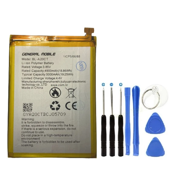 General Mobile GM21 Pro Pil Batarya BL-A20CT 5000 mAh+Tamir Set ürün görseli 1