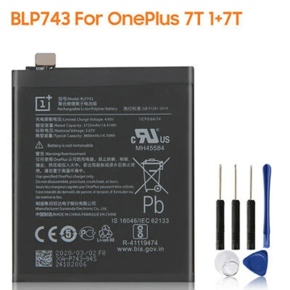 Oneplus 7T / 1+7T Batarya Pil Blp743 ürün görseli 1