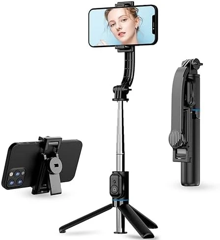 C01 Çok Amaçlı Selfie Çubuğu Masa Üstü Tripod Kumandalı Selfie 360 Derece Dönebilir 107 Cm ürün görseli 1