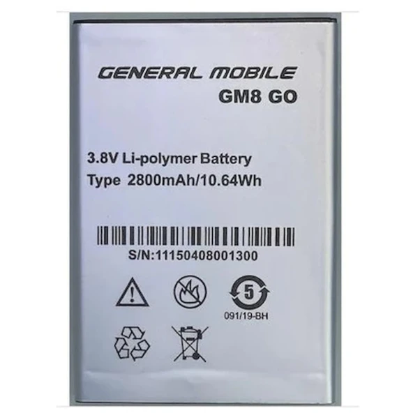 General Mobile Gm8 Go Pil Batarya ürün görseli 1