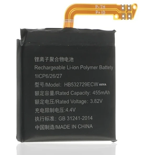Huawei Gt2 Pro 46mm Pil Batarya Hb532729efw 3.8v 460mah ürün görseli 1