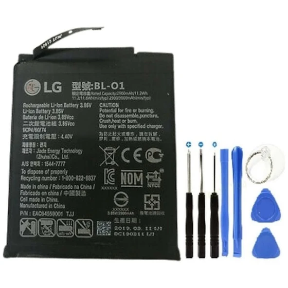 Lg K20 2019 Plus Pil Batarya Bl-01 2900 Mah+tamir Set ürün görseli 1