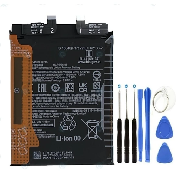 Xioami Mi 12 Pro Pil Batarya Bp45 4600 Mah+tamir Set ürün görseli 1