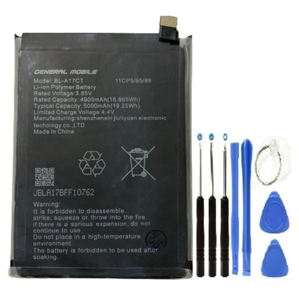 General Mobile Gm21 Pil Batarya Bl-a17ct+tamir Set 5000 Mah ürün görseli 1