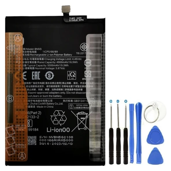Xiaomi Redmi 10a Pil Batarya Bn5g 5000 Mah+tamir Seti ürün görseli 1