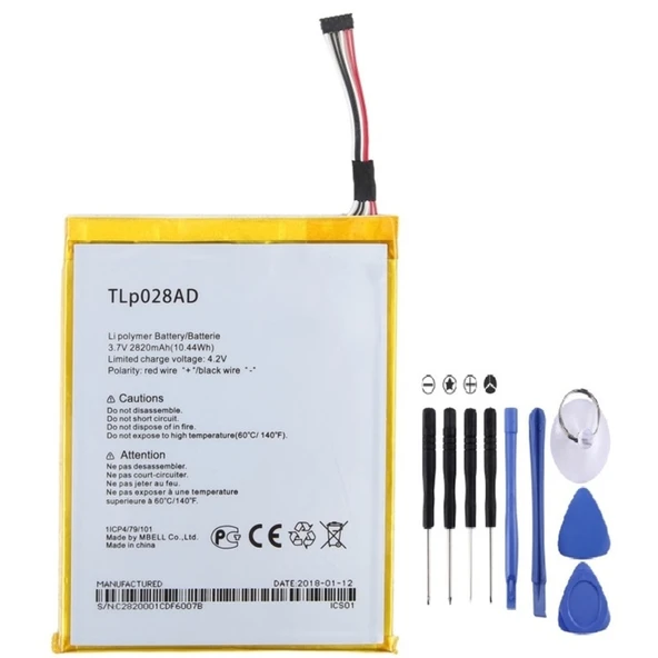 Alcatel Pixi 7 Pil Batarya Ot-9600w Tlpo28ad+tamir Set ürün görseli 1