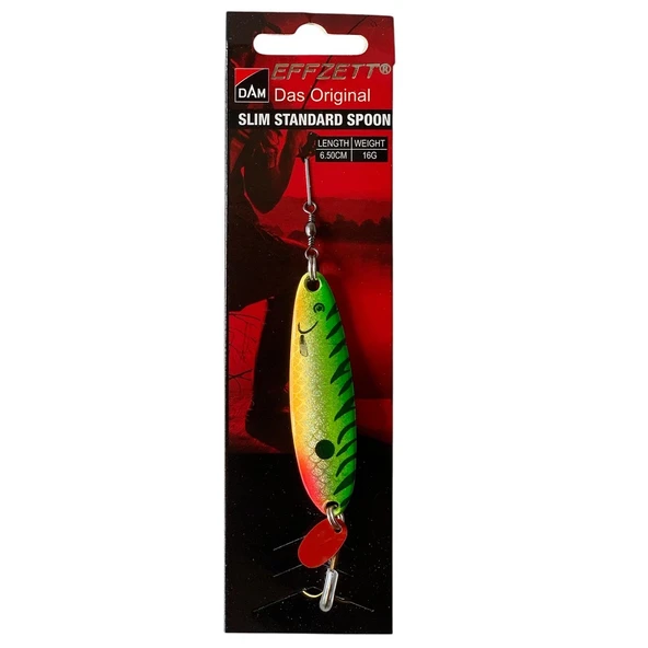 Dam Effzett Standard Spoon Slim 6.5cm 16gr Kaşık Firetiger UV ürün görseli 1