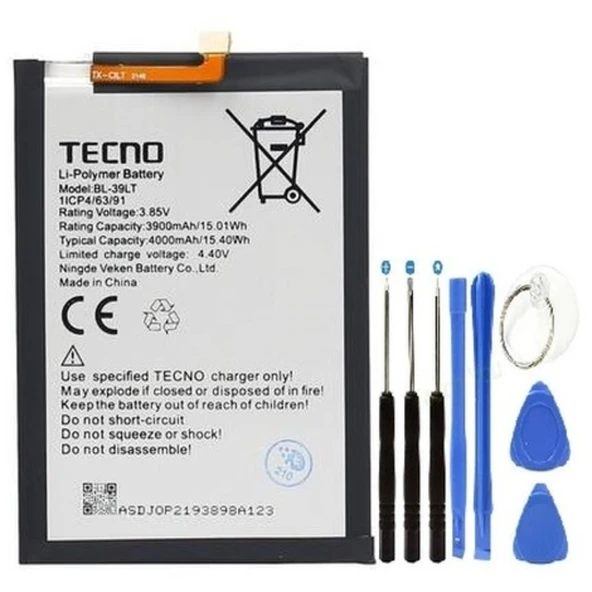 Tecno Spark 4 Pil Batarya Bl-39lt+tamir Seti ürün görseli 1