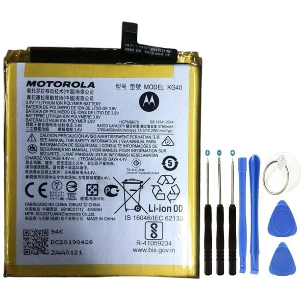 Motorolla G8 Play Pil Batarya Kg40+tamir Set ürün görseli 1